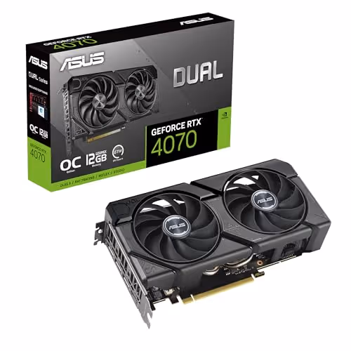 ASUS Dual GeForce RTX 4070 EVO OC Edition 12GB GDDR6X