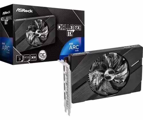 ASRock Intel Arc A380 Challenger ITX 6GB GDDR6 OC