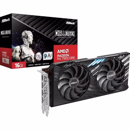 ASRock Challenger OC Radeon RX 7900 GRE 16GB GDDR6 Black