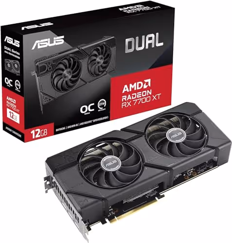 ASUS Dual Radeon RX 7700 XT OC Edition 12GB GDDR6