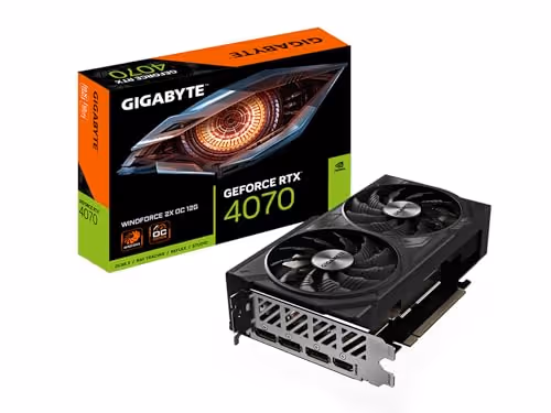 Gigabyte GeForce RTX 4070 WINDFORCE 2X OC 12G GDDR6X