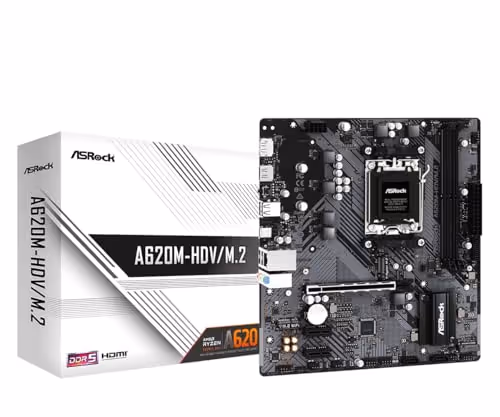 ASRock A620 HDV/M.2 AM5 DDR5 Micro ATX