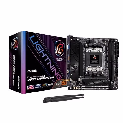 ASROCK PHANTOM GAMING B650I LIGHTNING WIFI AM5 DDR5 MINI ITX