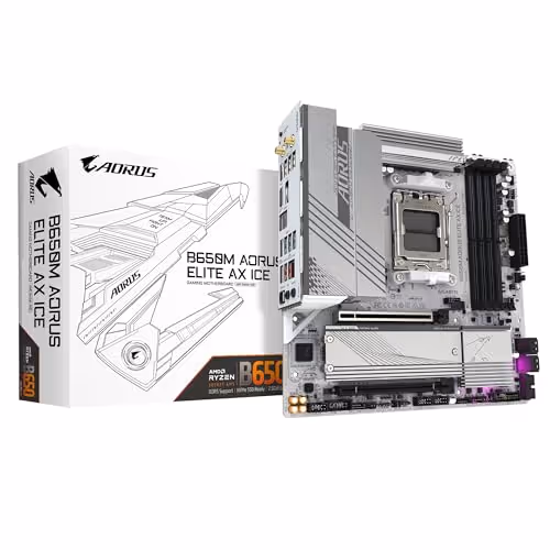 Gigabyte B650M AORUS ELITE AX ICE DDR5 Micro ATX