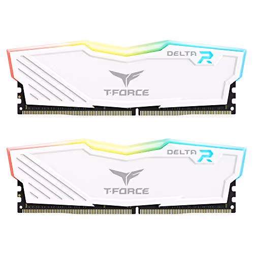 TEAMGROUP T-Force Delta RGB White DDR4-3600 CL18 32GB (2x16GB) WHITE