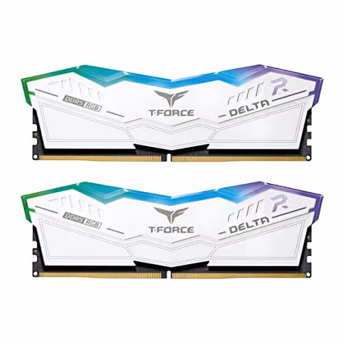 TEAMGROUP T-Force Delta RGB White / Silver DDR5-7600 CL36 32GB (2x16GB)