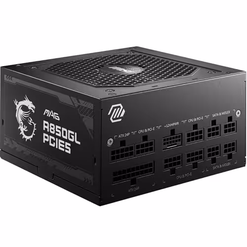 MSI MAG A850GL PCIE5 850W Fully Modular 80+ Gold Certified