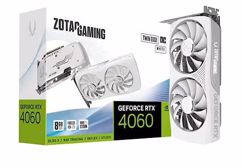 ZOTAC GAMING GeForce RTX 4060 8GB GDDR6 Twin Edge OC White Edition