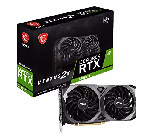MSI VENTUS 2X OC Black GeForce RTX 3060 Ti 8GB GDDR6X