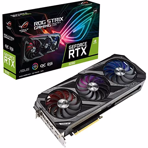 Asus ROG STRIX GAMING OC GeForce RTX 3080 12GB LHR 12GB GDDR6X Black / Silver