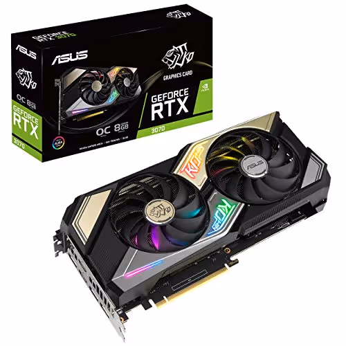 Asus KO Gaming OC GeForce RTX 3070 8GB GDDR6 Black / Silver