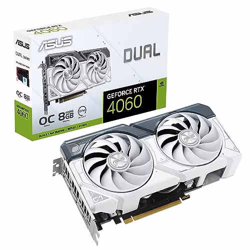 ASUS Dual GeForce RTX 4060 White OC Edition 8GB GDDR6