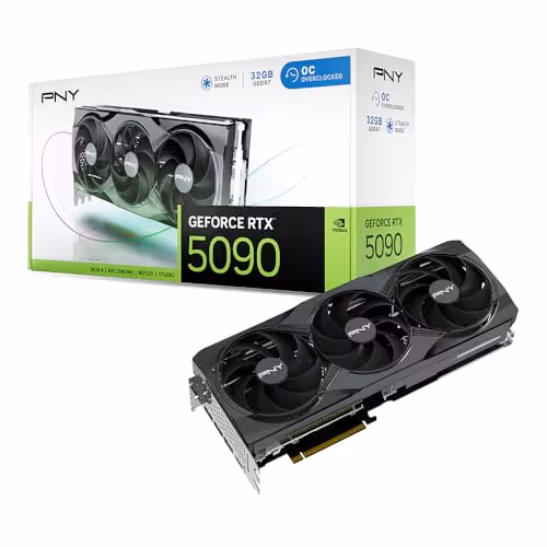 PNY GeForce RTX 5090 32GB Overclocked Triple Fan GDDR7