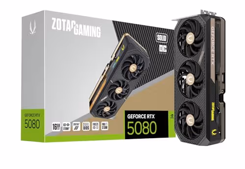 ZOTAC GAMING GeForce RTX 5080 SOLID OC 16GB GDDR7