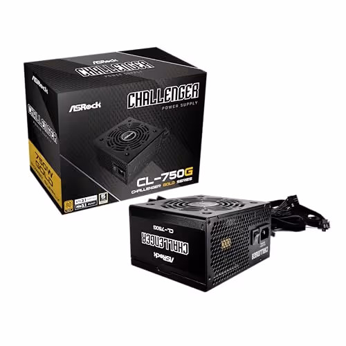 ASRock Challenger CL-750G Black 750W Non-Modular 80+ Gold