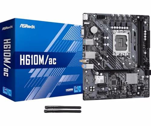ASRock H610 M/ac LGA1700 DDR4 Micro ATX