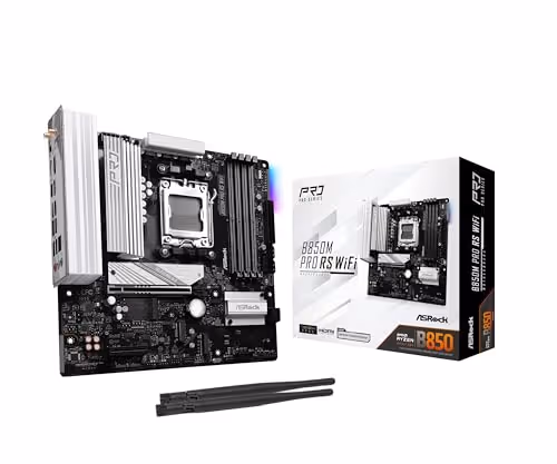 ASRock B850M Pro RS WiFi AM5 DDR5 Micro ATX