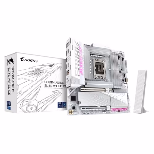 Gigabyte B860M AORUS ELITE WIFI6E ICE DDR5 Micro ATX