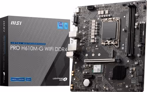 MSI H610 PRO H610M-G WIFI LGA1700 DDR4 Micro ATX