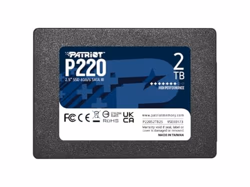 Patriot P220 2TB SSD 2.5" SATA 6.0 Gb/s