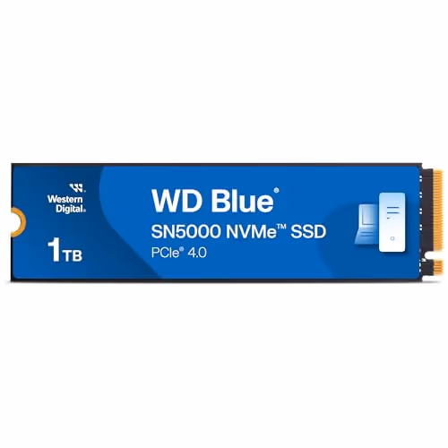 Western Digital WD Blue SN5000 1TB SSD M.2-2280 PCIe 4.0 X4 NVMe