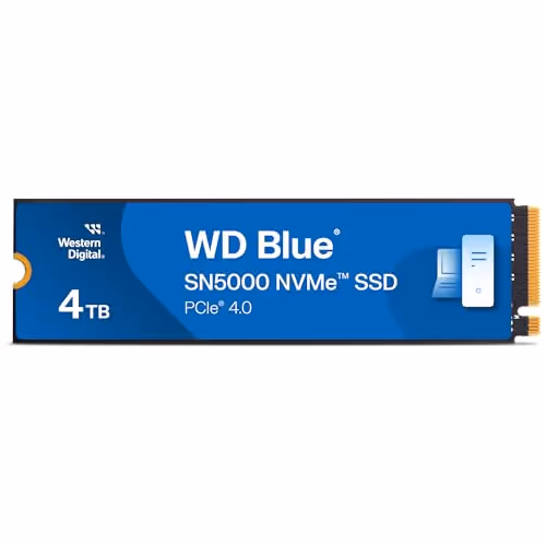 Western Digital WD Blue SN5000 4TB SSD M.2-2280 PCIe 4.0 x4 NVMe