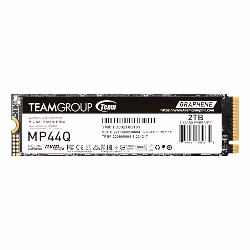TEAMGROUP MP44Q 2TB SSD M.2 PCIe 4.0 NVMe