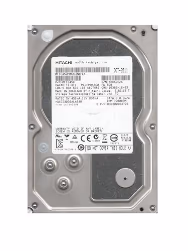 Hitachi HDS723030ALA640 3TB HDD 7200RPM 3.5" SATA 6.0 Gb/s