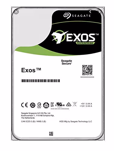 Seagate EXOS Enterprise 16 TB 3.5" HDD 7200 RPM SAS 12.0 Gb/s
