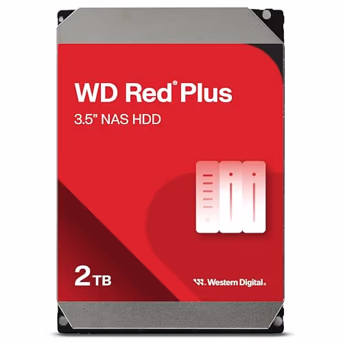 Western Digital Red Plus 2TB 3.5" HDD 5400RPM SATA