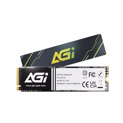 AGI AI298 512GB SSD M.2-2280 PCIe 3.0 x4 NVMe