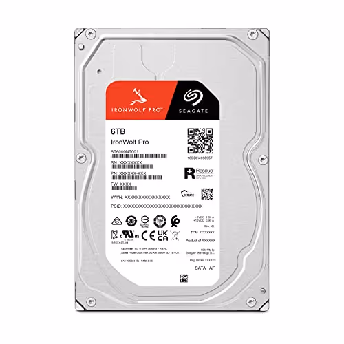 Seagate IronWolf Pro NAS 6TB 3.5" HDD 7200RPM SATA