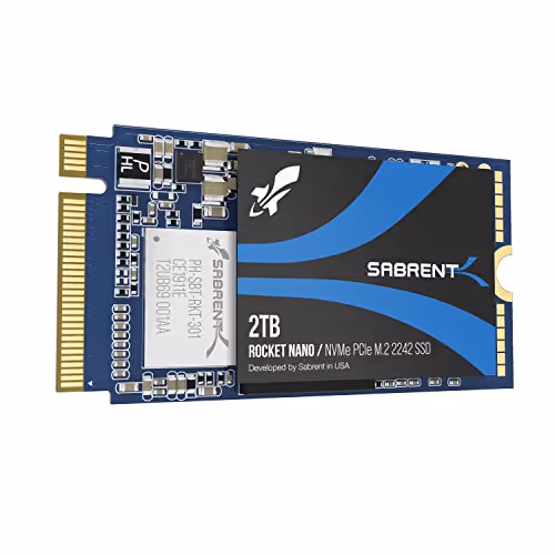 Sabrent Rocket 2TB SSD M.2-2242 PCIe 3.0 x4 NVMe