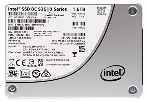 Intel DC S3610 1.6 TB SSD 2.5" SATA 6.0 Gb/s