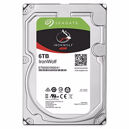 Seagate IronWolf 6TB 3.5" HDD 7200RPM SATA