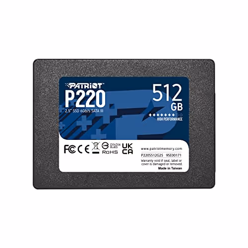 Patriot P220 512GB SSD 2.5" SATA