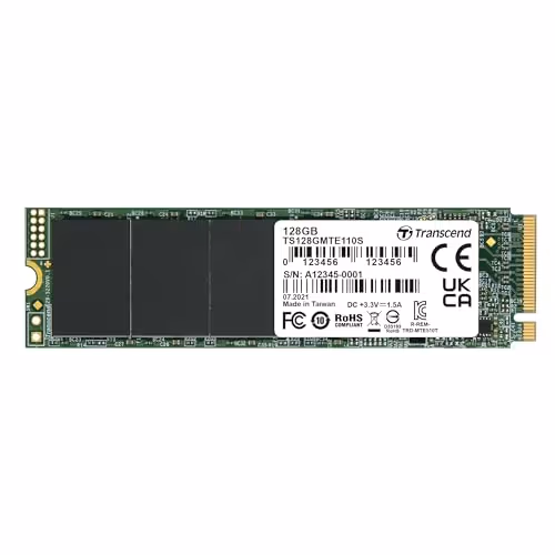Transcend 110S 128GB SSD M.2-2280 PCIe 3.0 X4 NVMe