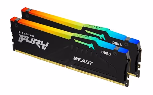 Kingston FURY Beast RGB Black DDR5-6000 CL30 16GB (2x8GB)