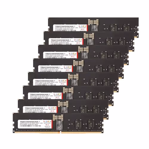 V-Color TRA516G56S836O Registered Black DDR5-5600 CL36 128GB (8x16GB)