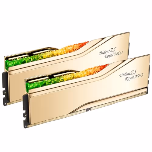 G.Skill Trident Z5 Royal Neo RGB Gold 96GB (2x48GB) DDR5 6000 CL28 Gold