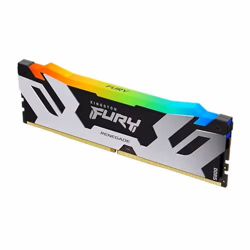 Kingston Fury Renegade RGB Silver / Black DDR5-7200 CL38 16GB (1x16GB)