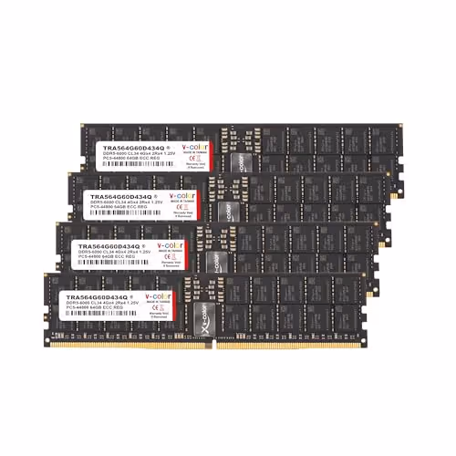 V-Color TRA564G60D434Q Registered White DDR5-6000 CL34 256GB (4x64GB)