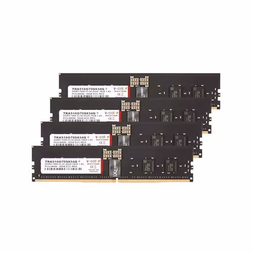 V-Color TRA516G70S834Q White Registered DDR5-7000 CL34 64GB (4x16GB)