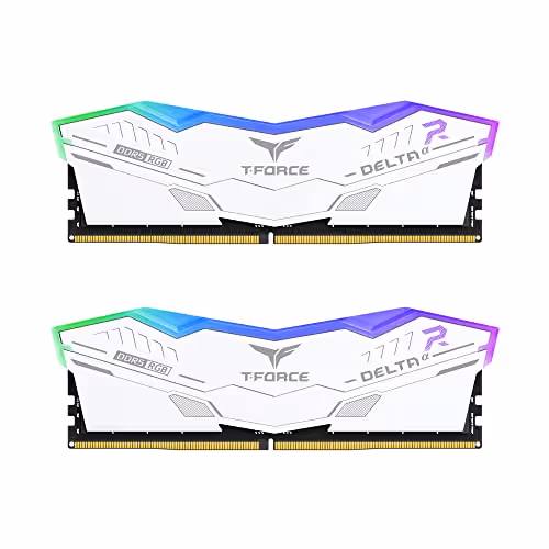 TEAMGROUP T-Force DELTAα RGB White DDR5-5600 CL40 32GB (2x16GB)