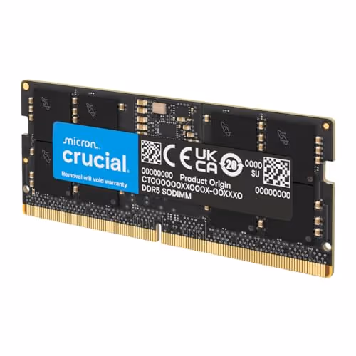 Crucial CT32G48C40S5 Black SODIMM DDR5-4800 CL40 32GB (1x32GB)