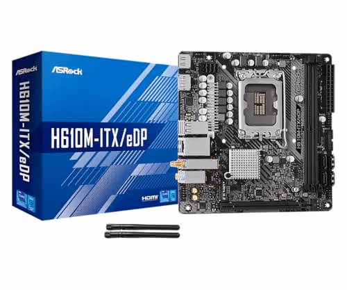 ASRock H610 M-ITX/eDP DDR4 Mini ITX