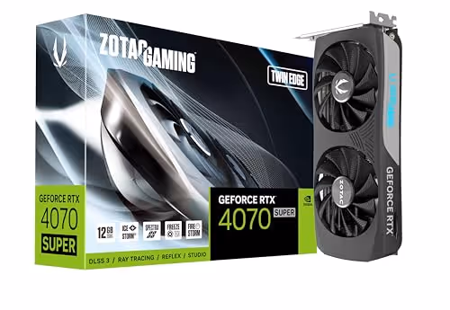 Zotac Twin Edge GeForce RTX 4070 SUPER 12GB GDDR6X Black