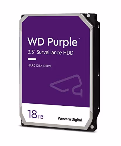 Western Digital Purple 18TB 3.5" HDD 7200RPM SATA 6.0 Gb/s Internal