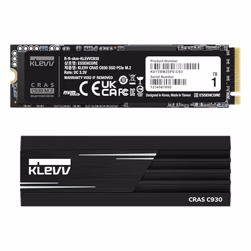 Klevv CRAS C930 1TB SSD M.2-2280 PCIe 4.0 X4 NVMe
