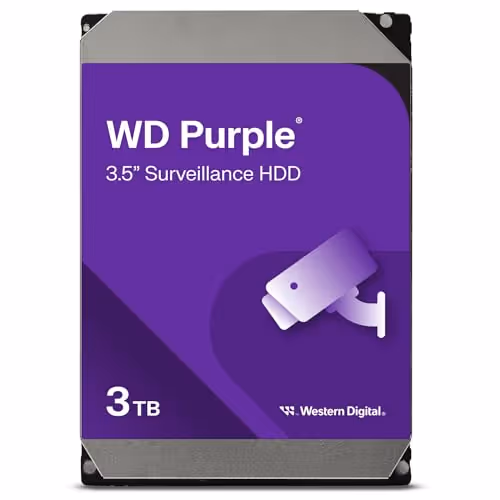 Western Digital Purple 3TB HDD 3.5" 5400RPM SATA 6.0 Gb/s